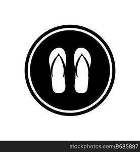 sandal icon vector template illustration logo design