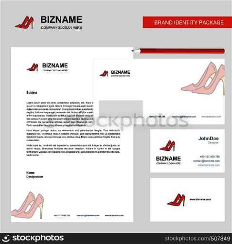 Sandals Business Letterhead, Envelope and visiting Card Design vector template