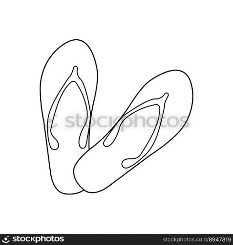 sandals icon vector illustration symbol design