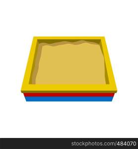 Sandbox cartoon icon. Single symbol of a playground isolated on a white background. Sandbox cartoon icon