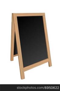 sandwich board isolated on a white background on white