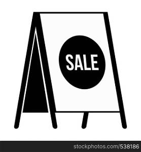 Sandwich board with text Sale icon in simple style on a white background. Sandwich board with text Sale icon, simple style