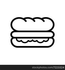 sandwich i line icon