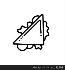 Sandwich Icon, Bread Sandwich Icon, Slices Of Bread Snack Vector Art Illustration