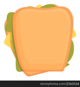 Sandwich icon cartoon vector. Cheese burger. Bread slice. Sandwich icon cartoon vector. Cheese burger