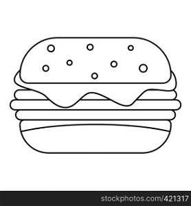 Sandwich icon. Outline illustration of sandwich vector icon for web. Sandwich icon, outline style