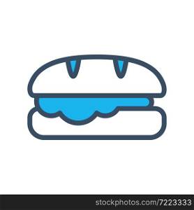 sandwich icon vector flat design