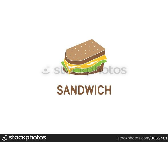 Sandwich logo design vector illustration