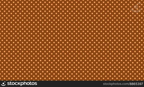 sandy brown polka dots pattern over saddle brown useful as a background. sandy brown polka dots over saddle brown background