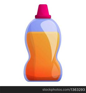 Sanitary gel bottle icon. Cartoon of sanitary gel bottle vector icon for web design isolated on white background. Sanitary gel bottle icon, cartoon style