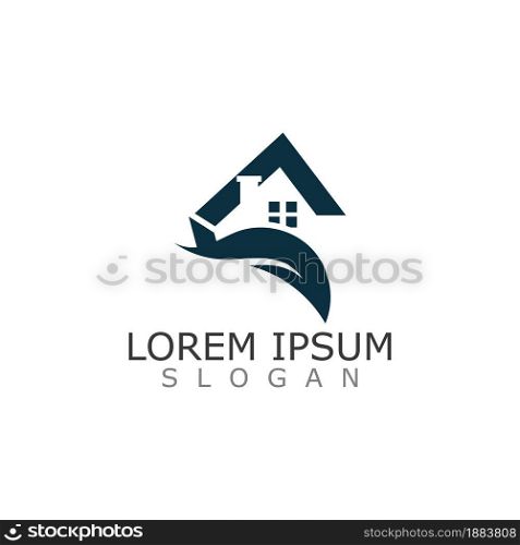 Sanitary home Logo Design Or Icon Vector Illustration template