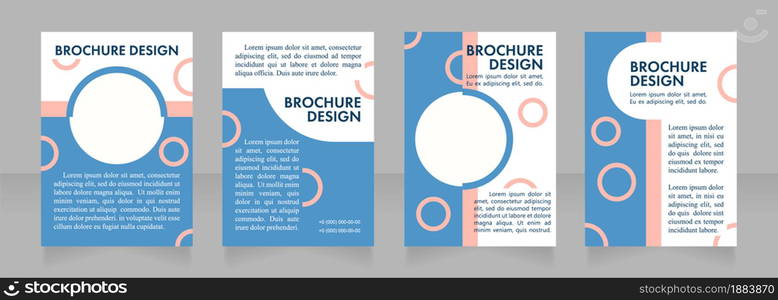 Sanitation blank brochure layout design. Hygiene promotion. Vertical poster template set with empty copy space for text. Premade corporate reports collection. Editable flyer paper pages. Sanitation blank brochure layout design