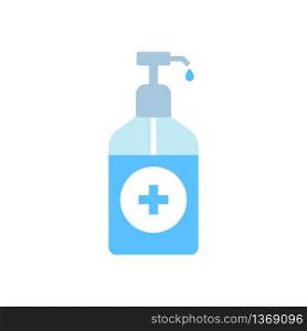Sanitizer bottle for hand disinfection icon Vector EPS 10. Sanitizer bottle for hand disinfection icon. Vector EPS 10