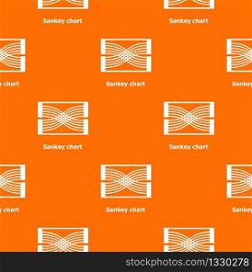 Sankey chart pattern vector orange for any web design best. Sankey chart pattern vector orange