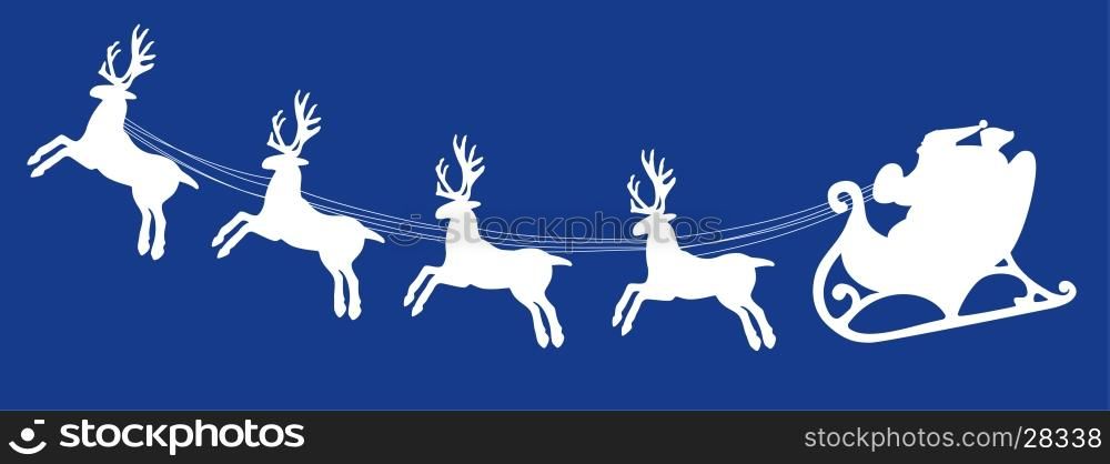 santa and deers
