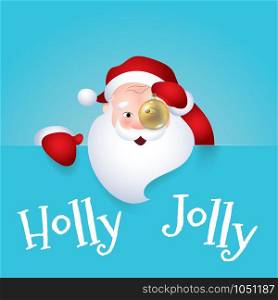 Santa Claus cartoon character emotion cheerful laughs holly jolly. Vector illustration. Vector illustration of Santa Claus cartoon character emotion cheerful laughs holly jolly.
