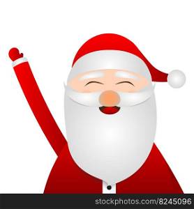 Santa Claus for christmas on a white background 