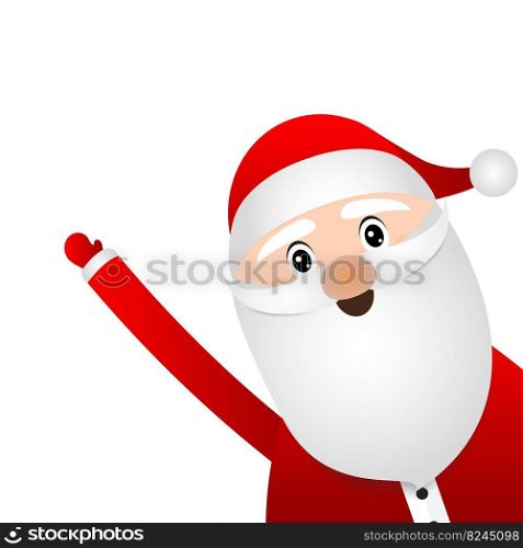 Santa Claus for christmas on a white background 