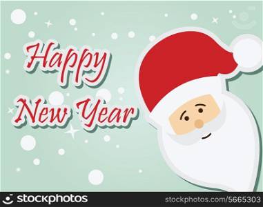 Santa Claus Happy New Year, vector illustration