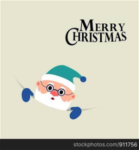 Santa Claus with text Merry Christmas banner or poster. Merry Christmas greeting card. Eps10. Santa Claus with text Merry Christmas banner or poster. Merry Christmas greeting card
