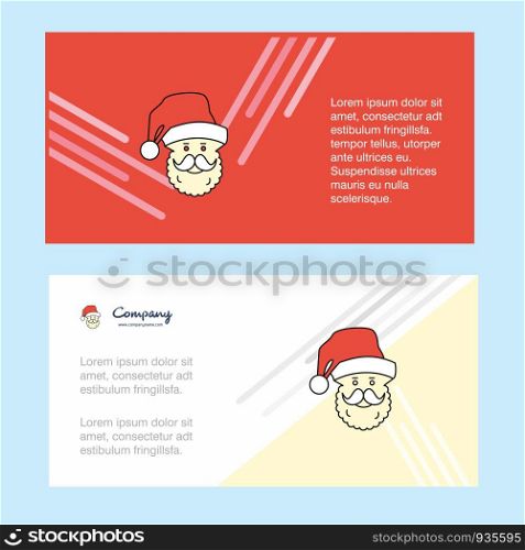 Santa clause abstract corporate business banner template, horizontal advertising business banner.