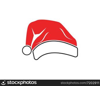 Santa hat icon logo vector