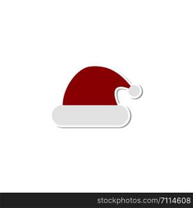 Santa hat, vector icon. Santa hat red icon. Santa hat isolated on white background. Eps10. Santa hat, vector icon. Santa hat red icon. Santa hat isolated on white background