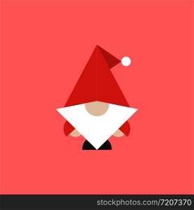 Santa or gnome scandinavian design. Vector eps10