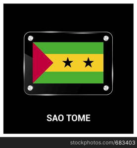 Sao Tome flags design vector