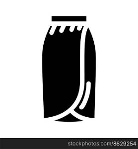 sarong skirt glyph icon vector. sarong skirt sign. isolated symbol illustration. sarong skirt glyph icon vector illustration