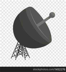 Satellite antenna icon. Cartoon illustration of satellite antenna vector icon for web design. Satellite antenna icon, cartoon style