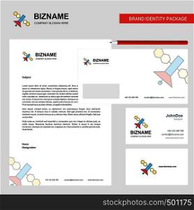 Satellite Business Letterhead, Envelope and visiting Card Design vector template