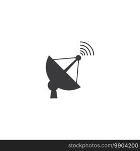 Satellite icon illustration vector flat design