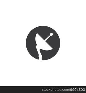 Satellite icon illustration vector flat design