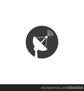 Satellite icon illustration vector flat design