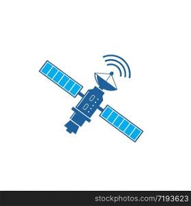 satellite vector icon illustration design template