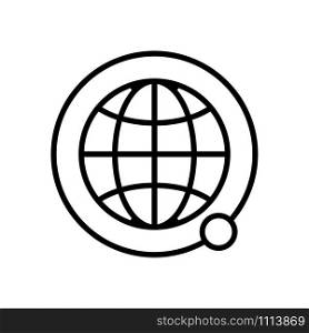 satellites land the icon vector. A thin line sign. Isolated contour symbol illustration. satellites land the icon vector. Isolated contour symbol illustration
