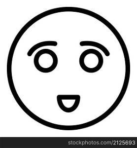 Satisfaction emoji icon outline vector. Happy level. Smile customer. Satisfaction emoji icon outline vector. Happy level