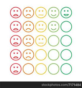 satisfaction feedback review scale service survey vector illustration