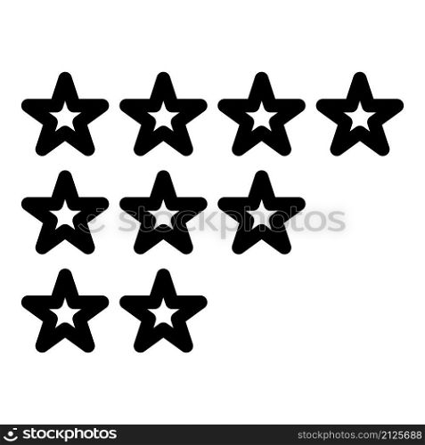 Satisfaction feedback stars icon outline vector. Emoji level. Bad customer. Satisfaction feedback stars icon outline vector. Emoji level