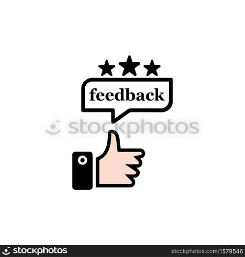 Satisfaction Rating. Customer Feedback icon design for Digital Marketing business concept