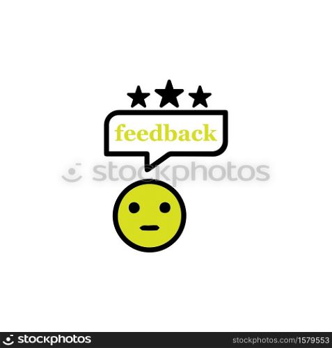 Satisfaction Rating. Customer Feedback icon design for Digital Marketing business concept