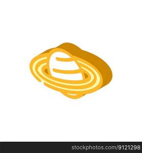 saturn planet isometric icon vector. saturn planet sign. isolated symbol illustration. saturn planet isometric icon vector illustration