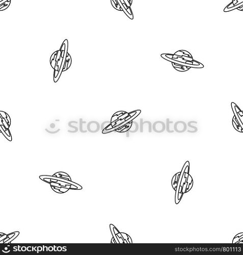 Saturn planet pattern seamless vector repeat geometric for any web design. Saturn planet pattern seamless vector