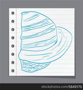 Saturn star sketch style