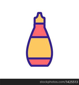 sauce in bottle icon vector. sauce in bottle sign. color symbol illustration. sauce in bottle icon vector outline illustration