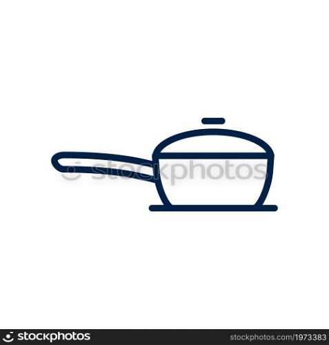 Sauce pan icon symbol. Premium quality isolated pot element in trendy style.