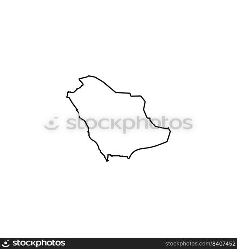 Saudi Arabia map icon. vector illustration symbol design.