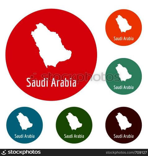Saudi Arabia map in black. Simple illustration of Saudi Arabia map vector isolated on white background. Saudi Arabia map in black vector simple