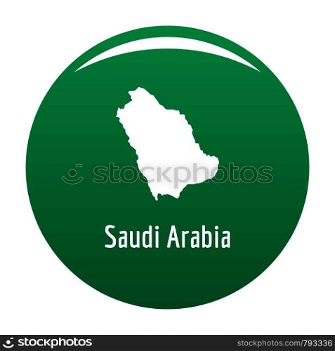 Saudi Arabia map in black. Simple illustration of Saudi Arabia map vector isolated on white background. Saudi Arabia map in black vector simple